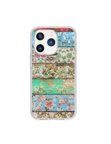 Coque iPhone 15 Pro Rococo Style Bois Fleur - Maximilian San