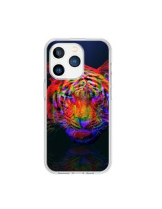 iPhone 15 Pro Case Tiger Beautiful Aberration -...