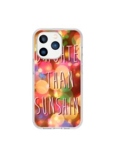 Coque iPhone 15 Pro Brighter Than Sunshine Paillettes -...