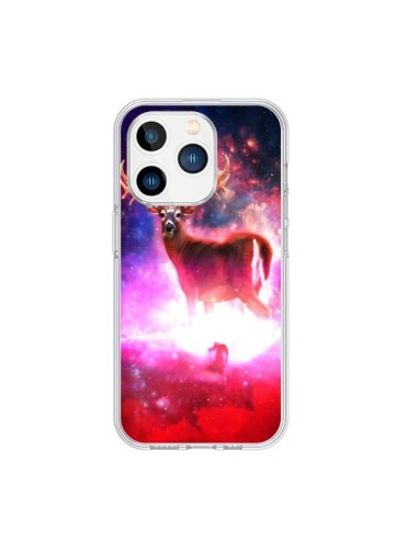 Coque iPhone 15 Pro Cosmic Deer Cerf Galaxy - Maximilian San