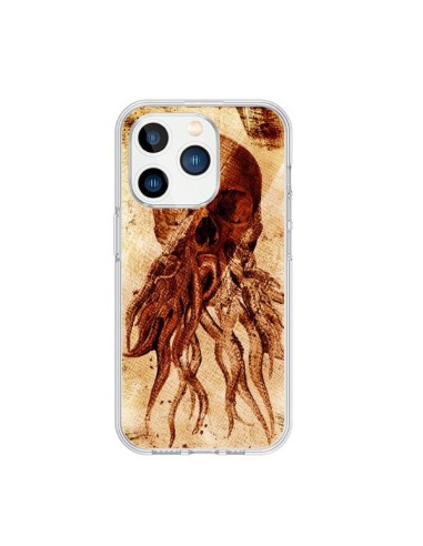 Coque iPhone 15 Pro Octopu Skull Poulpe Tête de Mort - Maximilian San