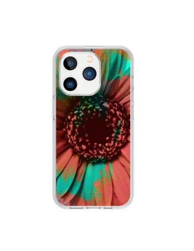 Coque iPhone 15 Pro Tournesol Lysergic Flower - Maximilian San