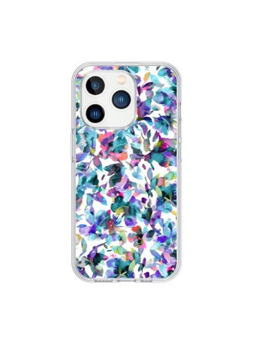 Cover iPhone 15 Pro Aquatic Fiori Blu - Ninola Design