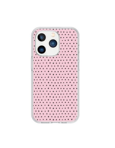 Cover iPhone 15 Pro Artsy Dots Rosa - Ninola Design