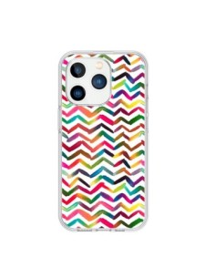 iPhone 15 Pro Case Chevron Stripes Multicolor - Ninola...
