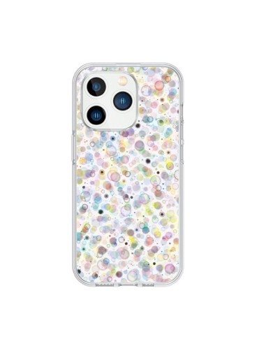 Coque iPhone 15 Pro Cosmic Bubbles Multicolored - Ninola Design