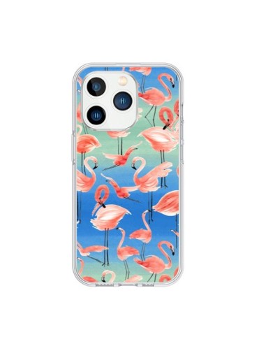 Coque iPhone 15 Pro Flamingo Pink - Ninola Design