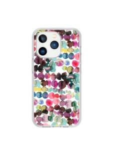 Coque iPhone 15 Pro Gradient Tropical Color Lines -...