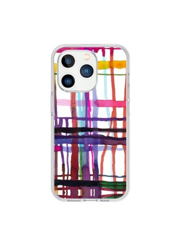 Coque iPhone 15 Pro Little Textured Dots Pink - Ninola Design