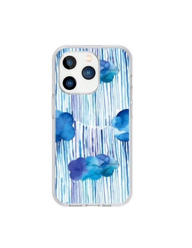iPhone 15 Pro Case Rain Stitches Neon - Ninola Design