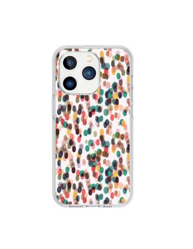 Coque iPhone 15 Pro Rainbow Lace Neon - Ninola Design