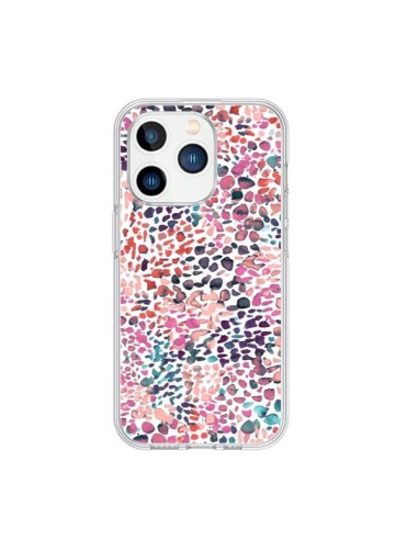 Coque iPhone 15 Pro Soft Nautical Watercolor Lines - Ninola Design