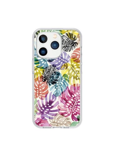 Coque iPhone 15 Pro Tigers and Leopards Yellow - Ninola Design