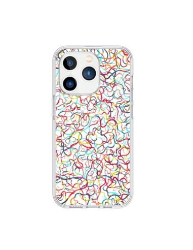 Coque iPhone 15 Pro Water Drawings White - Ninola Design