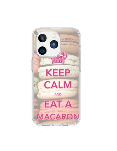 Coque iPhone 15 Pro Keep Calm and Eat A Macaron - Nico