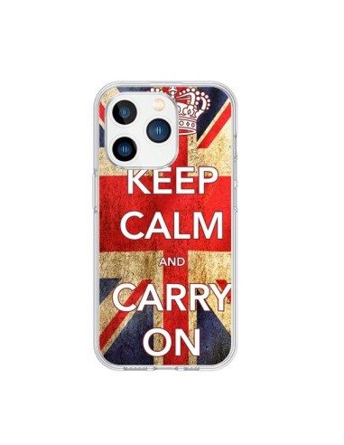 Coque iPhone 15 Pro Keep Calm and Carry On - Nico
