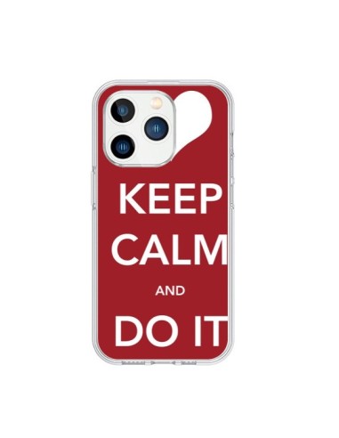 Coque iPhone 15 Pro Keep Calm and Do It - Nico