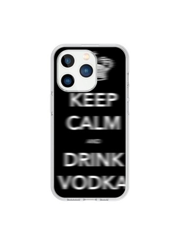Coque iPhone 15 Pro Keep Calm and Drink Vodka - Nico