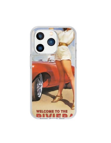 Coque iPhone 15 Pro Welcome to the Riviera Vintage Pin Up - Nico