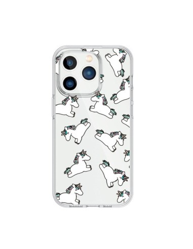 Cover iPhone 15 Pro Unicorno Criniera Trasparente - Nico