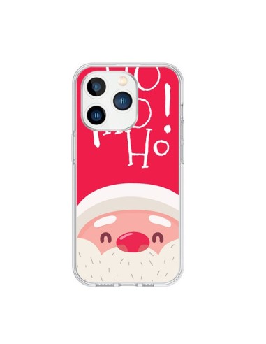 Coque iPhone 15 Pro Père Noël Oh Oh Oh Rouge - Nico