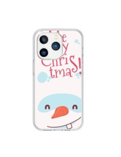 Cover iPhone 15 Pro Pupazzo di Neve Merry Christmas...