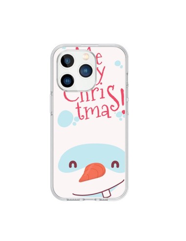 Cover iPhone 15 Pro Pupazzo di Neve Merry Christmas Natale - Nico