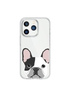 Cover iPhone 15 Pro Bulldog Francese Cane Trasparente -...