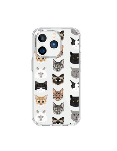 Cover iPhone 15 Pro Gatto Trasparente - Pet Friendly
