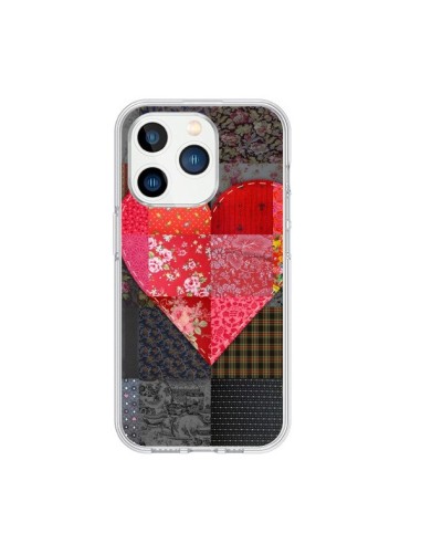 Coque iPhone 15 Pro Coeur Heart Patch - Rachel Caldwell