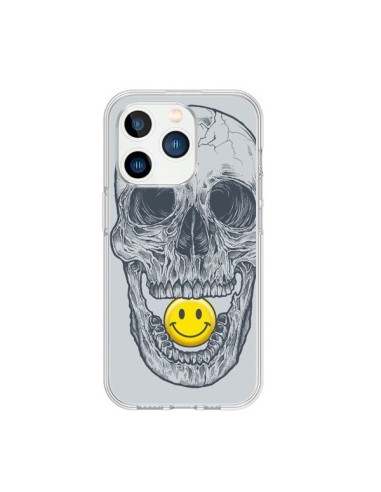 iPhone 15 Pro Case Smiley Face Skull - Rachel Caldwell