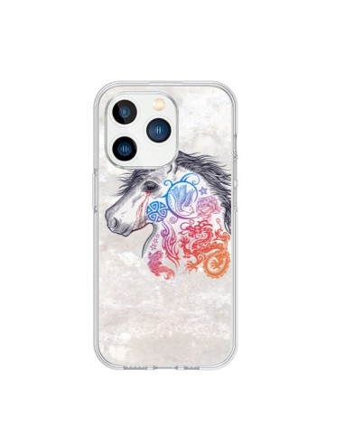 Coque iPhone 15 Pro Licorne Muticolore - Rachel Caldwell