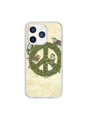 Coque iPhone 15 Pro Peace And Love Nature Oiseaux - Rachel Caldwell