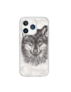 Coque iPhone 15 Pro Loup Gris - Rachel Caldwell