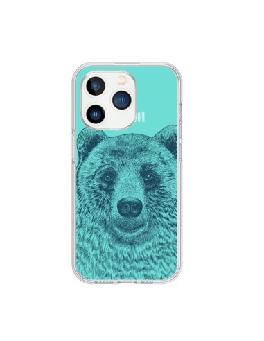 Coque iPhone 15 Pro Bear Ours I like You - Rachel Caldwell