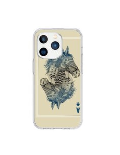 Coque iPhone 15 Pro Cheval Carte Jeu Horse As - Rachel...