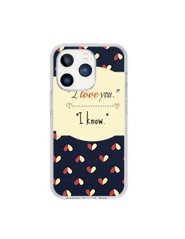 Cover iPhone 15 Pro I Love you - R Delean