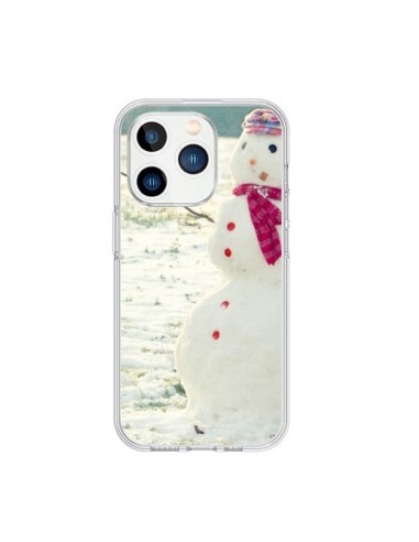 Coque iPhone 15 Pro Bonhomme de Neige - R Delean