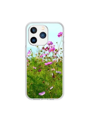 iPhone 15 Pro Case Field Flowers Pink - R Delean
