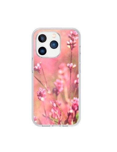 Coque iPhone 15 Pro Fleurs Bourgeons Roses - R Delean