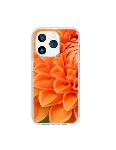 Coque iPhone 15 Pro Fleurs oranges flower - R Delean