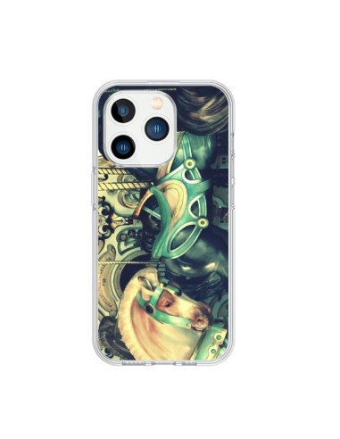 Coque iPhone 15 Pro Manege Enfant Carrousel Chevaux - R Delean