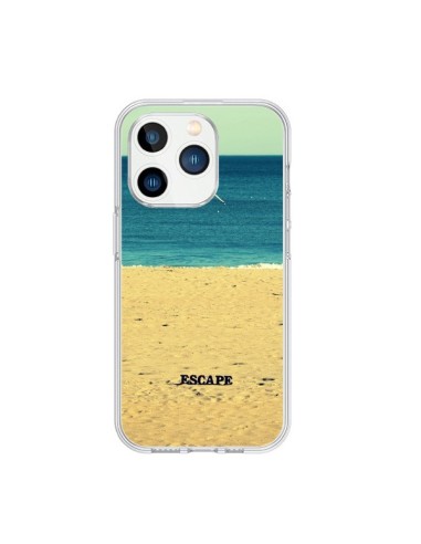 Coque iPhone 15 Pro Escape Mer Plage Ocean Sable Paysage - R Delean
