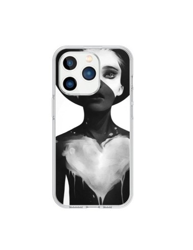 Coque iPhone 15 Pro Fille Coeur Hold On - Ruben Ireland