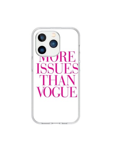 Coque iPhone 15 Pro More Issues Than Vogue Rose Pink - Rex Lambo