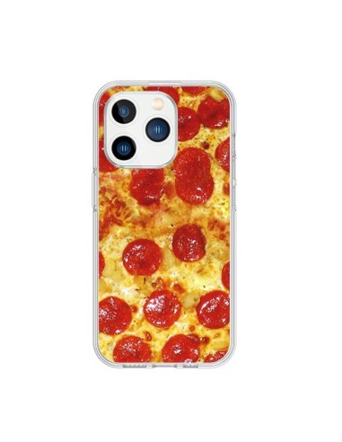 Coque iPhone 15 Pro Pizza Pepperoni - Rex Lambo