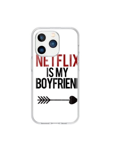Coque iPhone 15 Pro Netflix is my Boyfriend - Rex Lambo