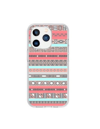 iPhone 15 Pro Case Aztec Pink Pastel - Rex Lambo