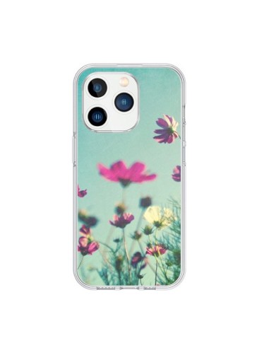 Coque iPhone 15 Pro Fleurs Reach for the Sky - Sylvia Cook