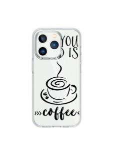Cover iPhone 15 Pro All you need is coffee Trasparente -...